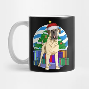 Funny English Mastiff Dog Cute Santa Christmas Gift Mug